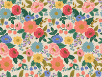 Rifle Paper Co. - Vintage Garden - Vintage Blossom -  Cream Metallic Fabric