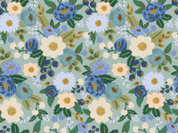 Rifle Paper Co. - Vintage Garden - Vintage Blossom -  Mint Metallic Fabric
