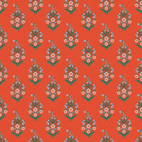 Rifle Paper Co. - Vintage Garden - Paisley - Red Metallic Fabric
