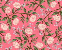 Rifle Paper Co. - Wildwood - Peonies - Pink Fabric