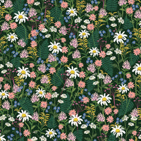 Rifle Paper Co. - Wildwood - Wildflowers - Hunter Fabric