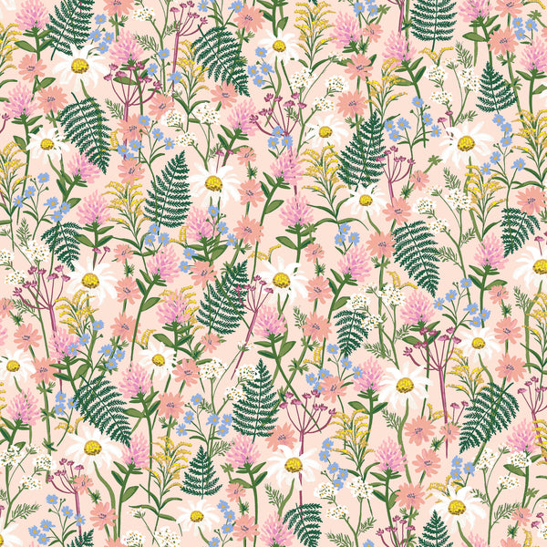 Rifle Paper Co. - Wildwood - Wildflowers - Pink Fabric