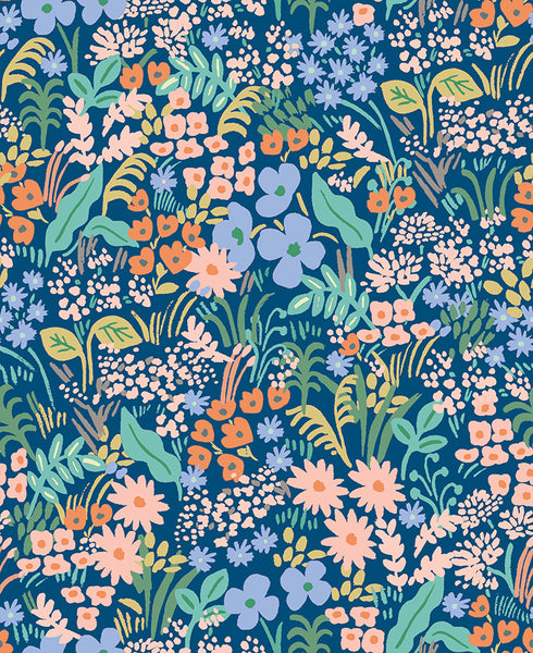 Rifle Paper Co. - Meadow - Blue Fabric