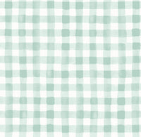 Rifle Paper Co. - Meadow - Painted Gingham - Mint Fabric
