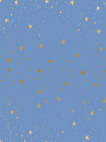 Rifle Paper Co. - Primavera - Stars - Periwinkle Metallic Fabric