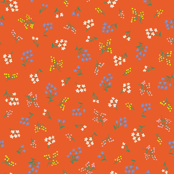 Rifle Paper Co. - Strawberry Fields - Petites Fleurs - Rifle Red Fabric