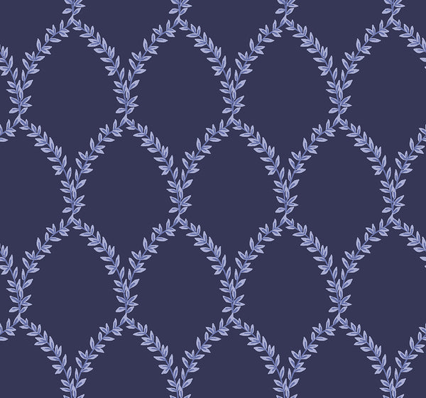 Rifle Paper Co. - Strawberry Fields - Laurel Navy Fabric