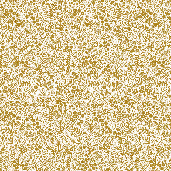 Rifle Paper Co. - Basics - Tapestry Lace - Gold Metallic Fabric