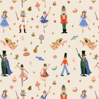 Rifle Paper Co. - Holiday Classics - Land of Sweets - Cream Metallic Fabric