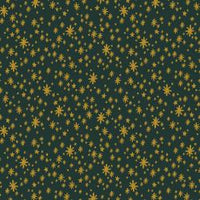 Rifle Paper Co. - Holiday Classics - Starry Night - Evergreen Metallic Fabric