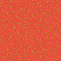 Rifle Paper Co. - Holiday Classics - Starry Night - Red Metallic Fabric