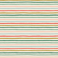 Rifle Paper Co. - Holiday Classics - Festive Stripe - Multi Metallic Fabric