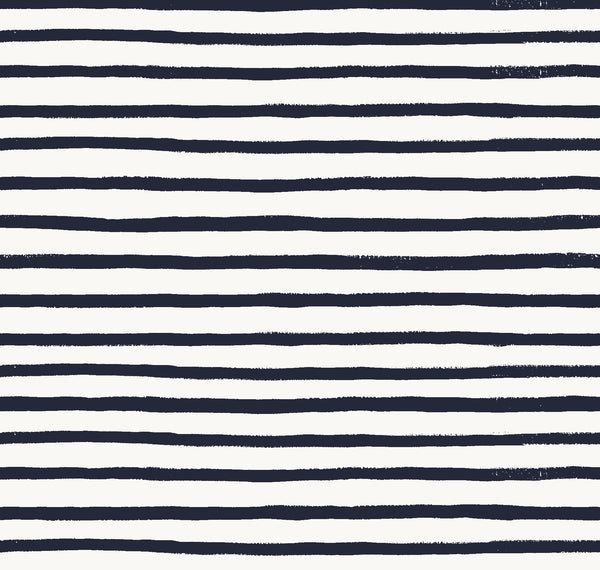 Rifle Paper Co. - Bon Voyage - Festive Stripe - Navy Fabric