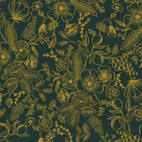 Rifle Paper Co. - Holiday Classics - Colette - Evergreen Metallic Fabric