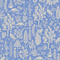 Rifle Paper Co. - Camont - Menagerie Silhouette - Blue Fabric