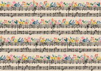 Rifle Paper Co. - Bramble - Music Notes - Cream Fabric